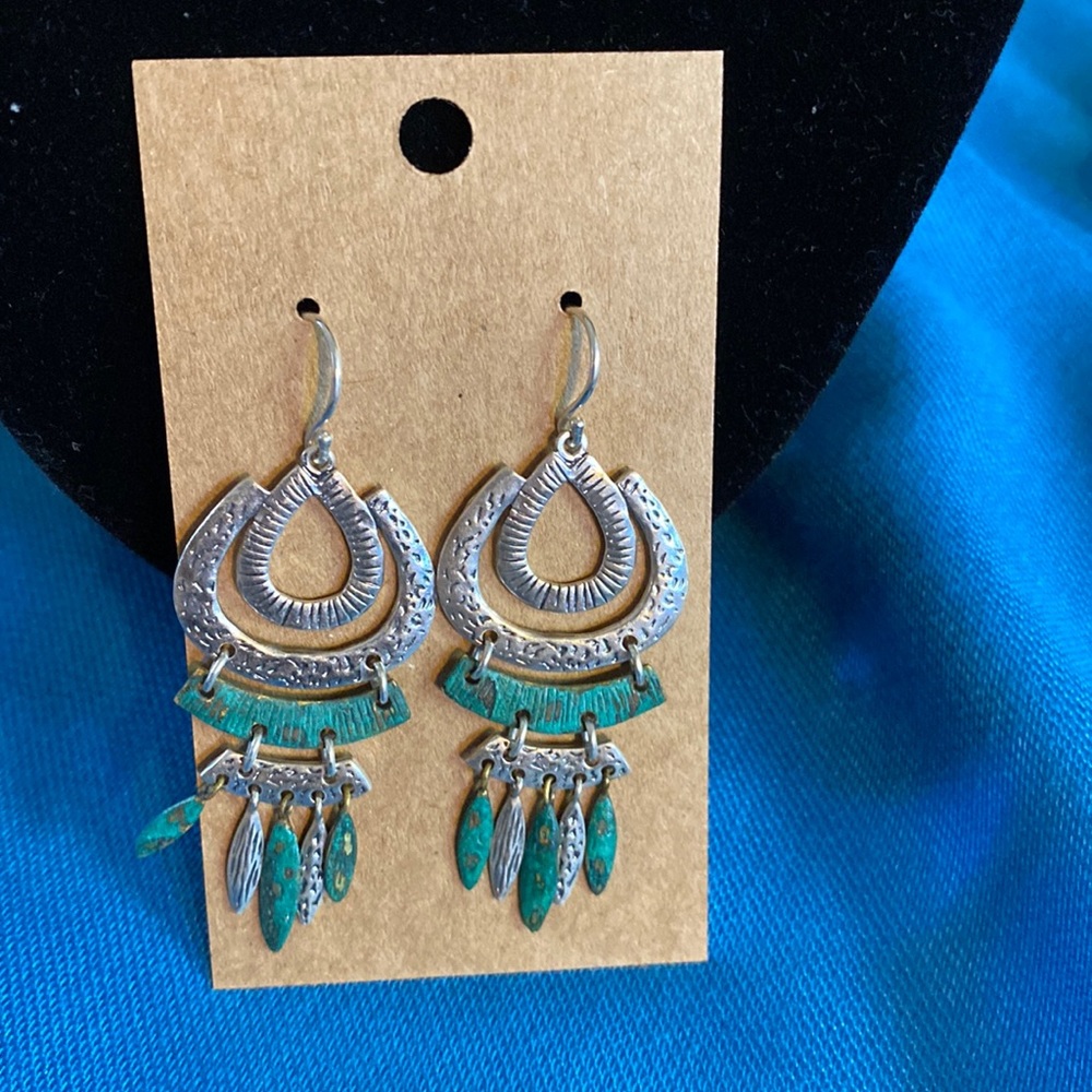 Silpada Sterling Silver and Brass Earrings